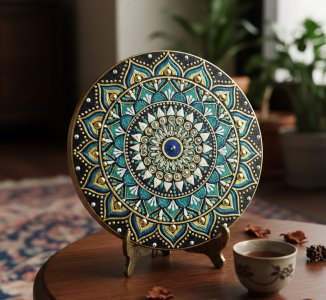 مینی تابلوی ماندالای برجسته طرح نقطه حضور