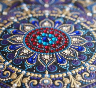 تابلو برجسته ماندالا طرح میدان انرژی