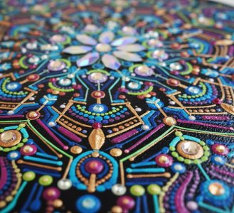 تابلو برجسته ماندالا طرح هارمونی مطلق