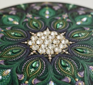 تابلو برجسته ماندالا طرح نور مرکزی