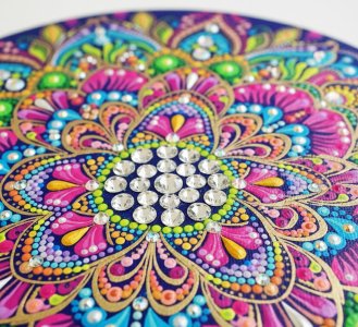 تابلو برجسته ماندالا طرح آواز هندسه