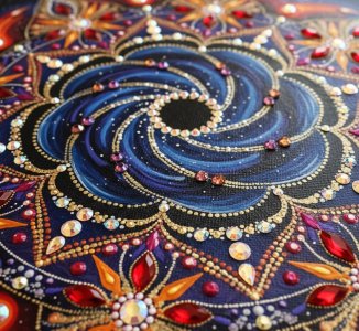 تابلو برجسته ماندالا طرح سکوت باشکوه