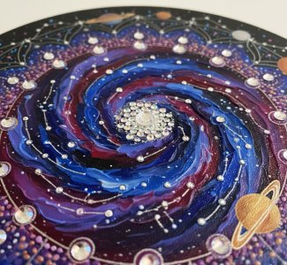 تابلو برجسته ماندالا طرح فرمانروای رنگ