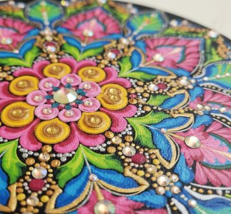 تابلو برجسته ماندالا طرح قلب جهان