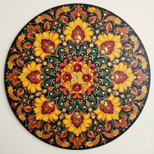 تابلو برجسته ماندالا طرح مشکوفه بی پایان