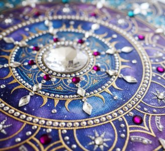 تابلو برجسته ماندالا طرح چرخ کیهانی