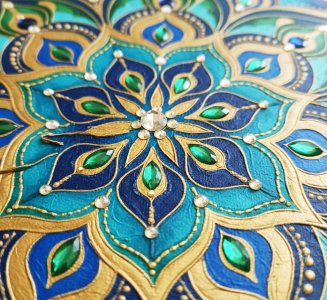 تابلو برجسته ماندالا طرح سکوت دایره