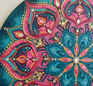 تابلو برجسته ماندالا طرح راز تکرار