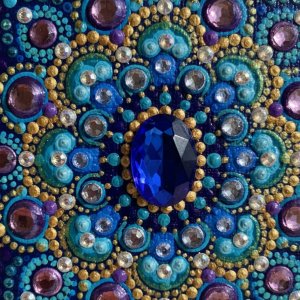 مینی تابلوی ماندالای برجسته طرح زمان