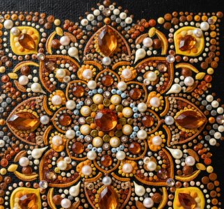 مینی تابلوی ماندالای برجسته طرح سایه