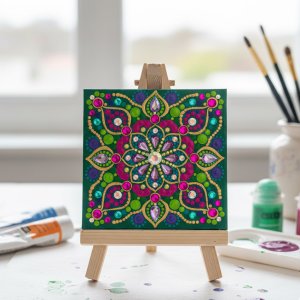 مینی تابلوی ماندالای برجسته طرح ثانیه
