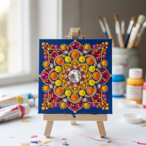 مینی تابلوی ماندالای برجسته طرح شانا
