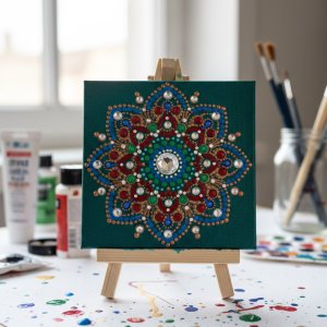 مینی تابلوی ماندالای برجسته طرح تارا